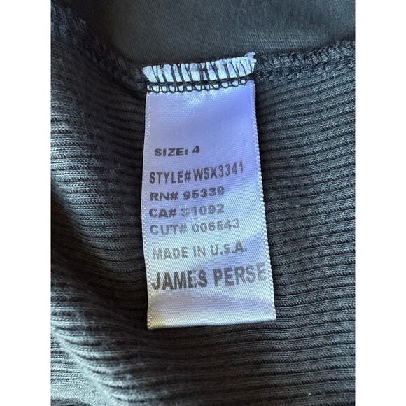 James Perse Contrast Panel Shirt in Titan Gray Size 4/XL X-Large - Picture 7 of 8